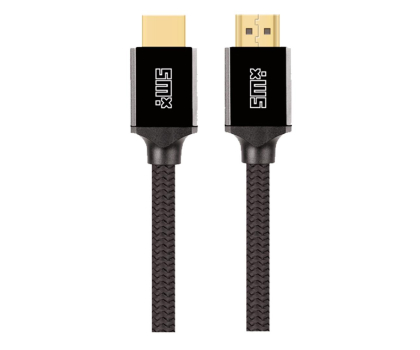 Kabel i złączka SILVER MONKEY X  HDMI - HDMI v 2.1 1m (certyfikat HDMI v 2.1) czarny